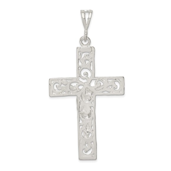 Million Charms 925 Sterling Silver Crucifix Necklace Charm Pendant - Picture 4 of 4